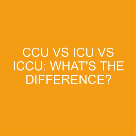 icccu|iccu vs icu.